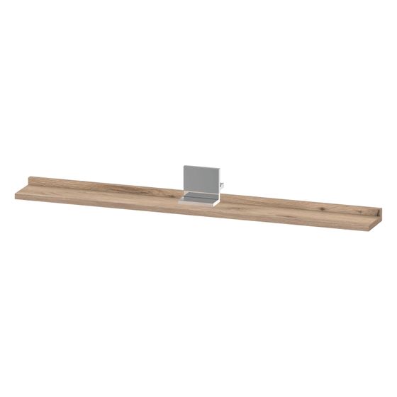 Duravit Sivida Spiegel-Ablage 1000x115x35mm Chrom/Eiche Marmoriert Mat ohne Konsolenträger