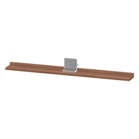 Duravit Sivida Spiegel-Ablage 1000x115x35mm Chrom/Nussb. Matt ohne Konsolenträger