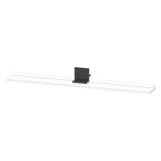 Duravit Sivida Spiegel-Ablage 1000x115x35mm Diamantschwarz/Mattweiß ohne Konsolenträger