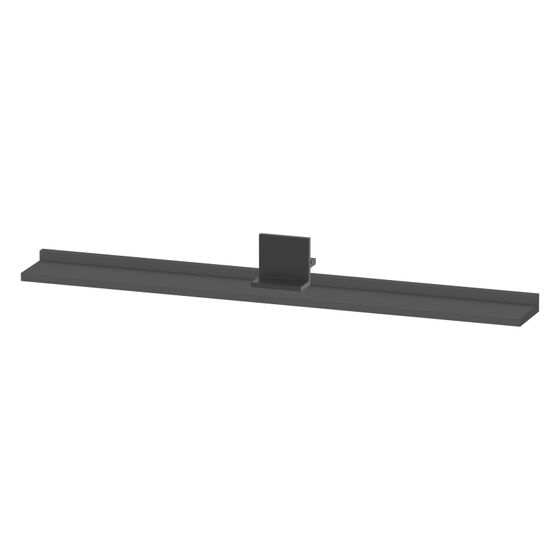 Duravit Sivida Spiegel-Ablage 1000x115x35mm Diamantschwarz/Graphit Matt ohne Konsolenträger