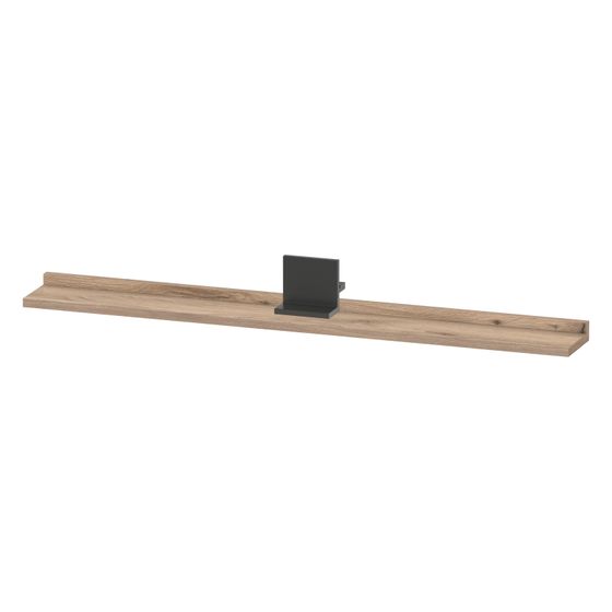 Duravit Sivida Spiegel-Ablage 1000x115x35mm Diamantschwarz/Eiche Marmoriert Matt ohne Konsolenträger