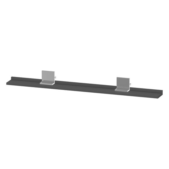 Duravit Sivida Spiegel-Ablage 1200x115x35mm Chrom/Graphit Matt ohne Konsolenträger