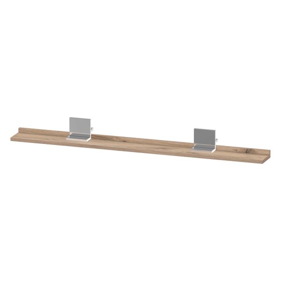 Duravit Sivida Spiegel-Ablage 1200x115x35mm Chrom/Eiche Marmoriert Mat ohne Konsolenträger