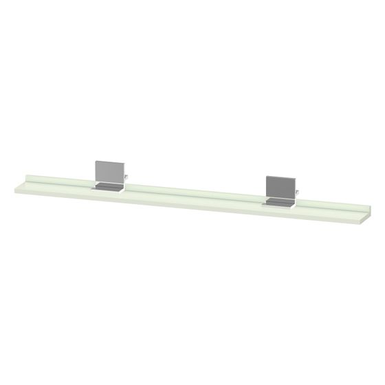 Duravit Sivida Spiegel-Ablage 1200x115x35mm Chrom/Blassgrün Matt ohne Konsolenträger