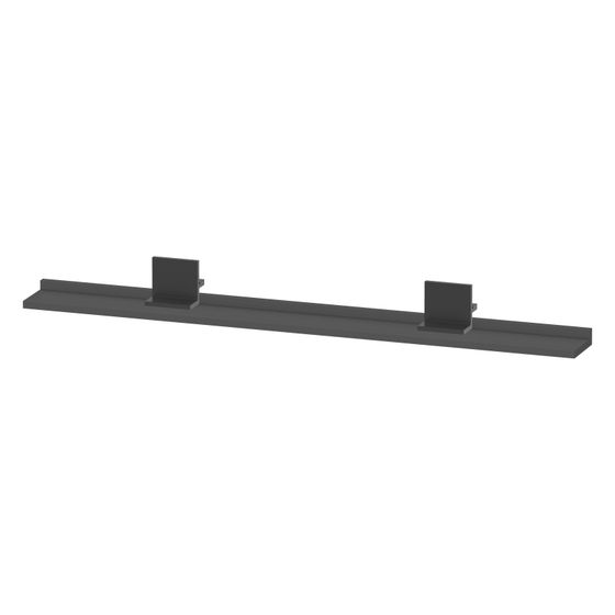 Duravit Sivida Spiegel-Ablage 1200x115x35mm Diamantschwarz/Graphit Matt ohne Konsolenträger