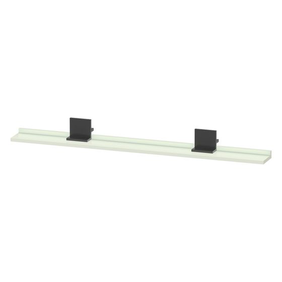 Duravit Sivida Spiegel-Ablage 1200x115x35mm Diamantschwarz/Blassgrün Matt ohne Konsolenträger