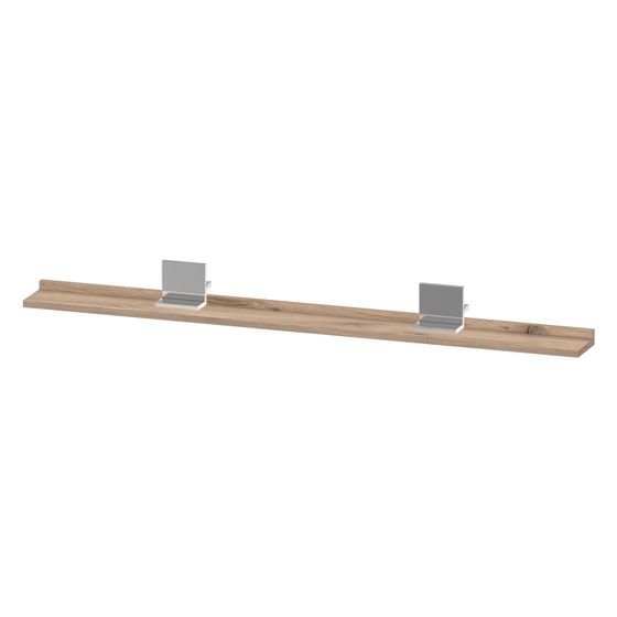 Duravit Sivida Spiegel-Ablage 1280x115x35mm Chrom/Eiche Marmoriert Mat ohne Konsolenträger
