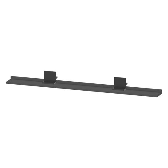 Duravit Sivida Spiegel-Ablage 1280x115x35mm Diamantschwarz/Graphit Matt ohne Konsolenträger