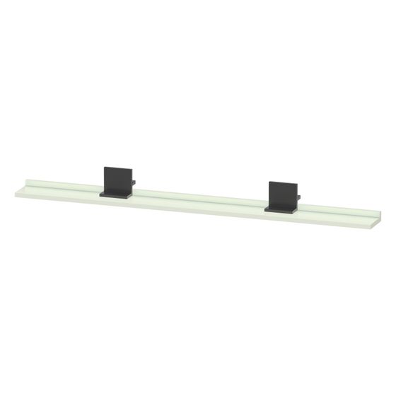 Duravit Sivida Spiegel-Ablage 1280x115x35mm Diamantschwarz/Blassgrün Matt ohne Konsolenträger
