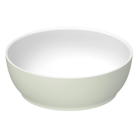 Duravit Sivida Aufsatzbecken 300mm, Weiß Seidenmatt/Blassgrün Matt, DuroCast Plus, rund, ohne Überlauf und HLB