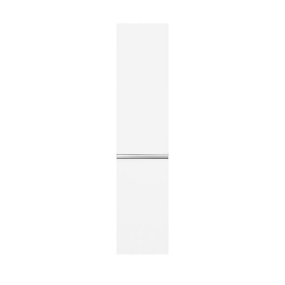 Duravit Sivida Hochschrank, Dekor 374x400x1770mm Mattweiß, 2 Türen L, Griffleiste Chrom, 3 Glasfachböden, 1 Holzfachboden, 50mm