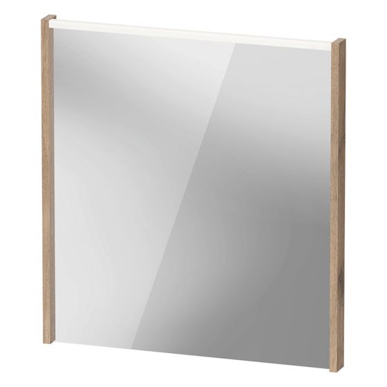 Duravit D-Code Spiegel Wandmontage 50x650x700mm Eiche Marmoriert LED oben 5W Betätigung extern