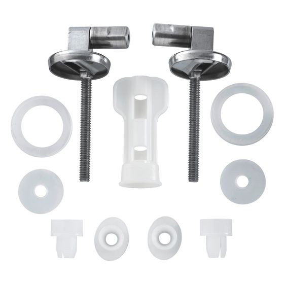 Duravit Scharnier-Set für WC-Sitz mit Absenkautomatik, Edelstahl, 0061681000