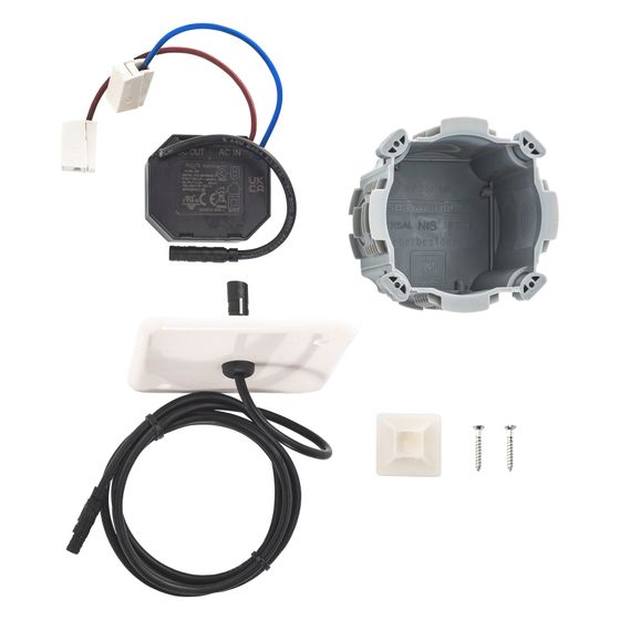 Duravit Vormontage-Set mit Netzteil für 230V-Anschluss, inklusive UP-Dose