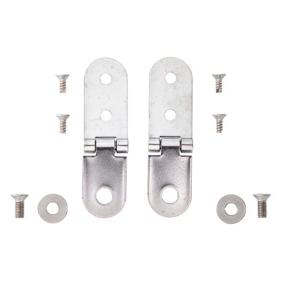 Duravit Scharnier-Set für Urinaldeckel ohne Absenkautomatik, Edelstahl, 0061071000