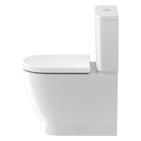 Duravit D-Code Stand WC für Kombination 600x370x400mm Weiß Hochglanz 45/3l Tiefspüler rimless waagerecht