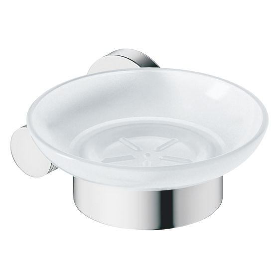 Duravit D-Code Seifenschale 120x137x53mm, Chrom/Mattweiß, Messing/Milchglas, Schraubbefestigung, wandhäng., Seifenscha. R