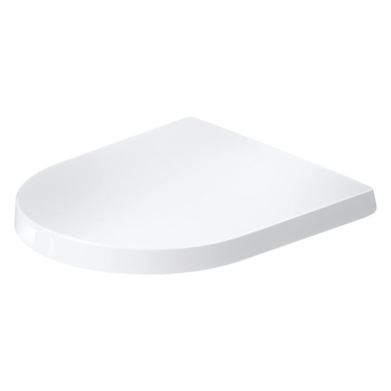 Duravit Balcoon WC-Sitz D-shaped Weiß, 374x40x438mm, mit Absenkautomatik, Sitzgarnitur abnehmbar
