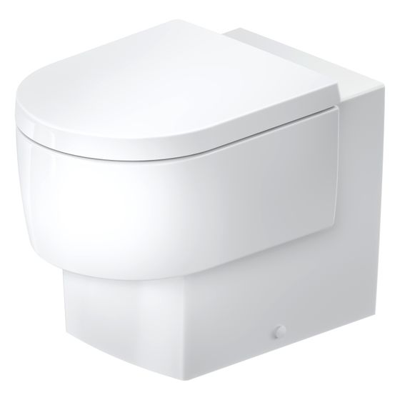 Duravit Balcoon Stand WC 540x370x360mm Weiß Hochglanz DuraShield Back to wall 45/3l Verdrängung rimless waagerecht