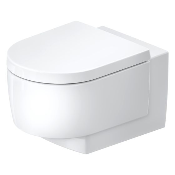 Duravit Balcoon Wand-WC 540x370x360mm Weiß Hochglanz 45l DuraShield Tiefspüler rimless waagerecht