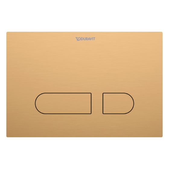 Duravit DuraSystem Betätigungsplatte mechanisch Edelstahl für WC A1, Bronze gebürstet