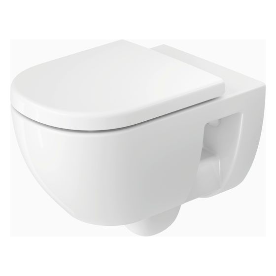 Duravit D-Code Wand-WC 570x370x360mm Weiß Hochglanz 45l Tiefspüler rimless waagerecht