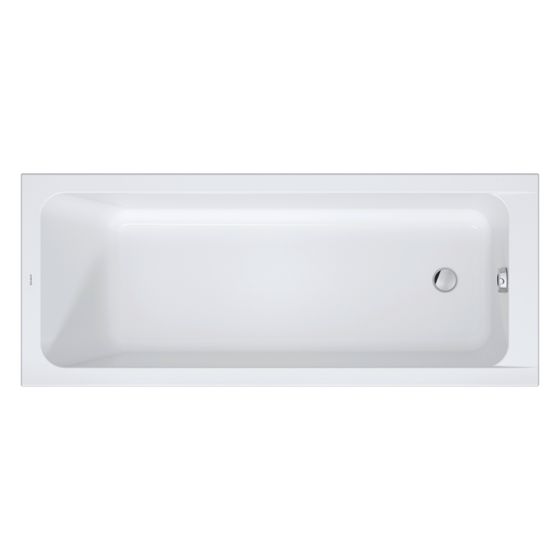 Duravit D-Code Badewanne 470x700x1700mm, 230l, Weiß, Rechteckig, Einbau, 1 Rückenschräge variabel