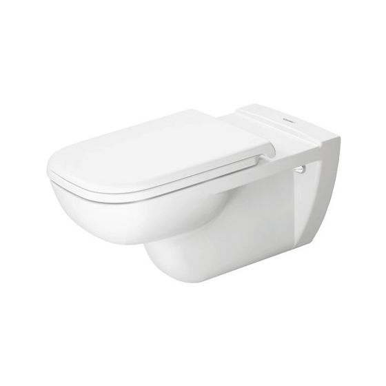 Duravit D-Code Wand-WC 700x360x365mm, Weiß Hochglanz, 4,5l, Tiefspüler, geschlossen, waagerecht