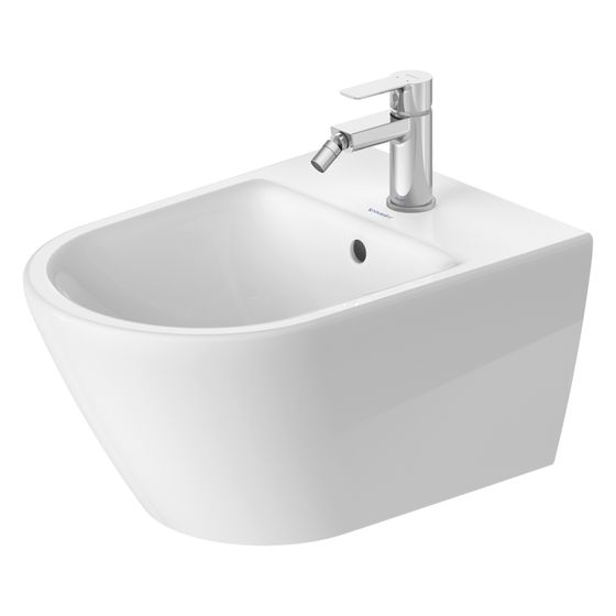 Duravit D-Code Wandbidet 540x360x400mm Weiß Hochglanz 1 HL HLB Überlauf verdeckte Befestigung