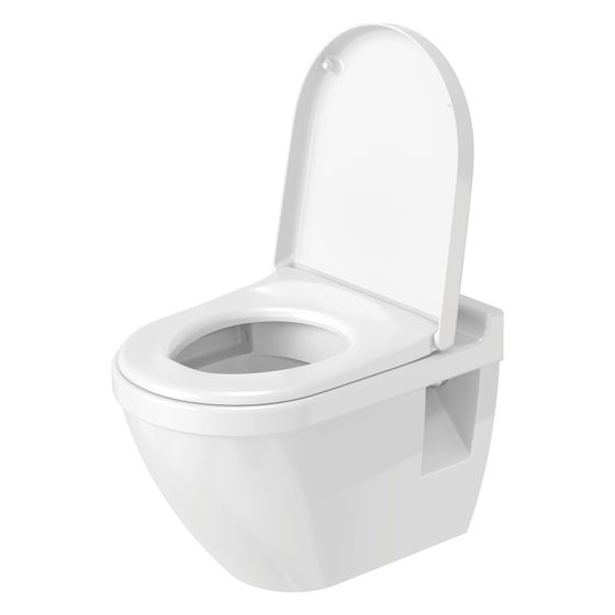 Duravit Starck 3 Wand-WC 540x370x375mm Weiß Hochglanz 45l Tiefspüler rimless waagerecht