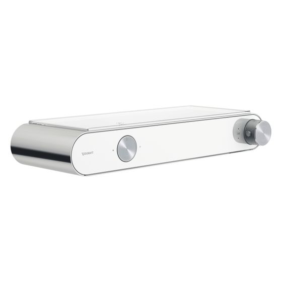 Duravit Thermostatarmaturen Brausethermostat Aufputz Chrom/Weiß Hochglanz 1 Verbraucher S-Anschlüsse 1/2