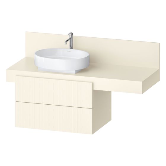 Duravit Balcoon Konsolen-Waschtischunterbau wandh.570x800x534mm Schieferbraun Strukturiert Matt/Matt ohne KSP Dekor 2 SK, o.Gr.