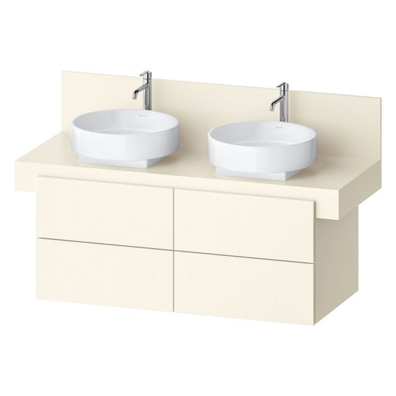 Duravit Balcoon Konsolen-Waschtischunterbau wandh 570x1200x534mm Elfenbein Strukturiert Matt/Matt, ohne KSP Dekor 4 SK