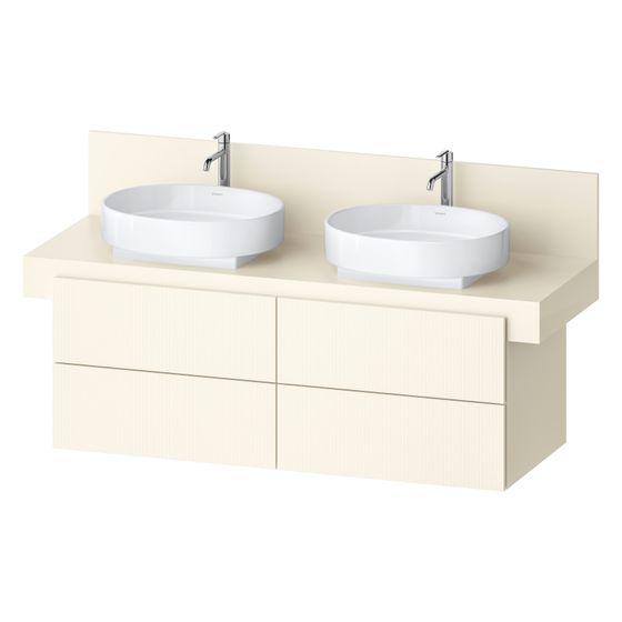Duravit Balcoon Konsolen-Waschtischunterbau wandh 570x1400x534mm Elfenbein Strukturiert Matt/Matt, ohne KSP Dekor 4 SK