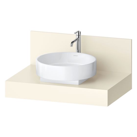 Duravit Balcoon Konsole 550x800x370mm Elfenbein Matt ohne Konsolenträger 1 Ausschnitt/Waschplatz mittig