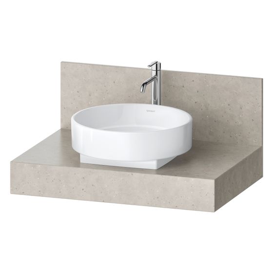 Duravit Balcoon Konsole 550x800x370mm Concrete Struktur Matt ohne Konsolenträger 1 Ausschnitt/Waschplatz mittig