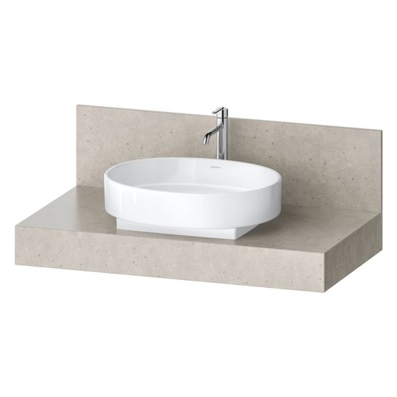 Duravit Balcoon Konsole 550x1000x370mm Concrete Struktur Matt ohne Konsolenträger 1 Ausschnitt/Waschplatz mittig