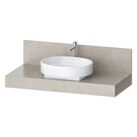 Duravit Balcoon Konsole 550x1200x370mm Concrete Struktur Matt ohne Konsolenträger 1 Ausschnitt/Waschplatz mittig