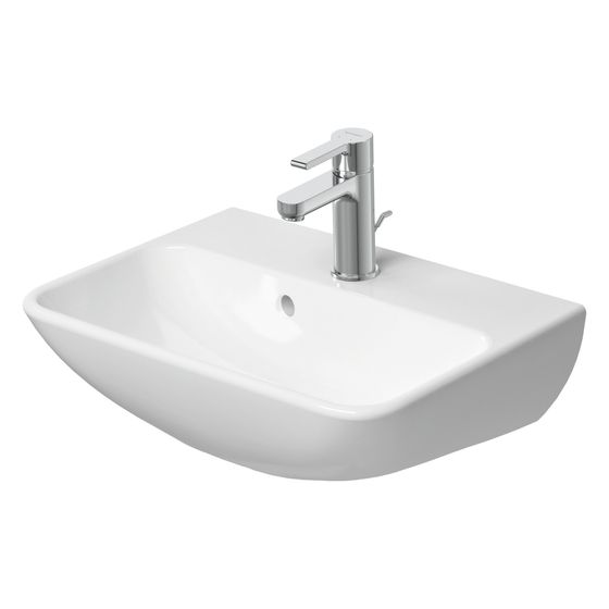 Duravit ME by Starck Handwaschbecken 320x450x155mm Weiß SDM, Rechteckig, 1 Waschplatz mittig, 1 HL-Vorstich, mit Überlauf