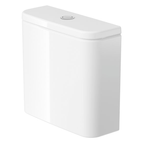 Duravit D-Code Spülkasten aus Keramik 145x390x360mm Weiß 6/3l Dual Flush Wasseranschluss unten/L 3/8