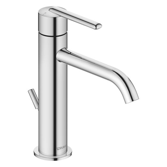 Duravit Balcoon Einhebel-Waschtischmischer M FreshStart, MinusFlow, Chrom 4l/min, mit Garnitur, Hebelgriff, 138mm, Höhe 197mm