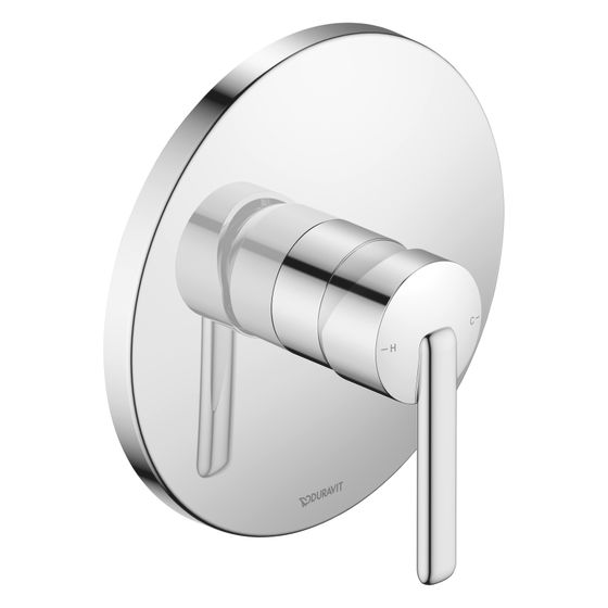 Duravit Balcoon Einhebel-Brausemischer Unterputz, 1 Verbraucher, Chrom, 170x172mm, mit Funktionseinheit