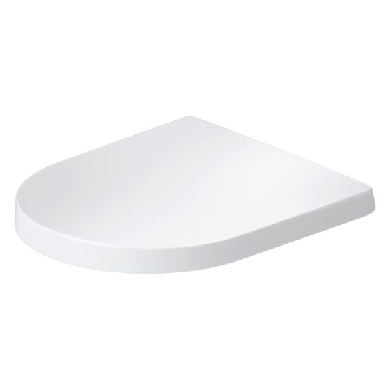 Duravit Balcoon WC-Sitz D-shaped Weiß Seidenmatt, 374x40x438mm, ohne Absenkautomatik, Sitzgarnitur abnehmbar
