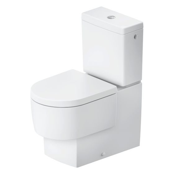 Duravit Balcoon Stand WC für Kombination 650x370x400mm Weiß SDM DuraShield 45/3l Verdrängung rimless waagerecht