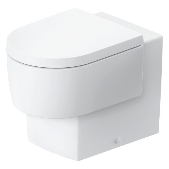 Duravit Balcoon Stand WC 540x370x360mm Weiß Seidenmatt DuraShield Back to wall 45/3l Verdrängung rimless waagerecht