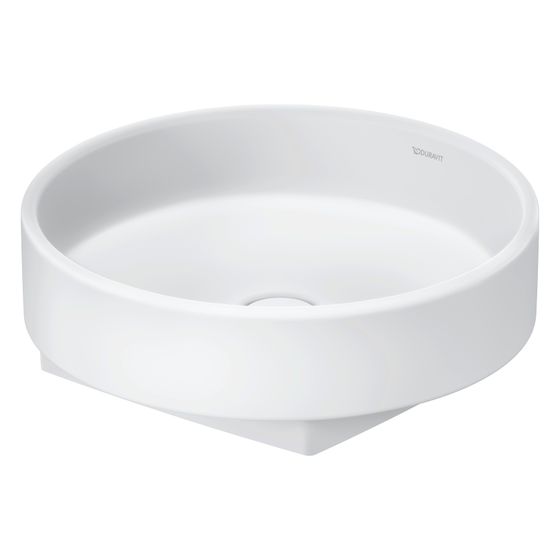 Duravit Balcoon Aufsatzbecken 450mm, Weiß Seidenmatt, DuraShield, rund, ohne ÜL und HLB, geschliffen, RW glasiert