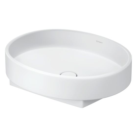 Duravit Balcoon Aufsatzbecken 550mm, Weiß Seidenmatt, DuraShield, Oval, ohne Überlauf und HLB, geschliffen