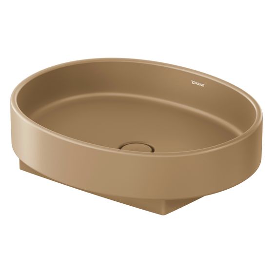 Duravit Balcoon Aufsatzbecken 550mm, Clay Terra Matt, DuraShield, Oval, ohne ÜL und HLB, geschliffen