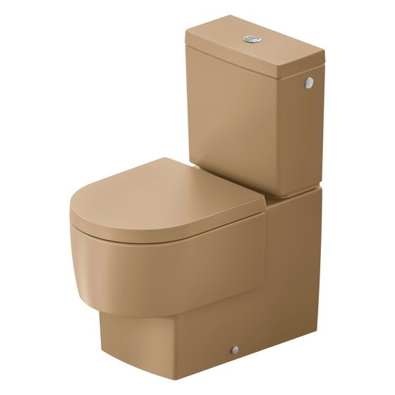 Duravit Balcoon Stand WC für Kombination 650x370x400mm Clay Terra Matt DuraShield 45/3l Verdrängung rimless waagerecht