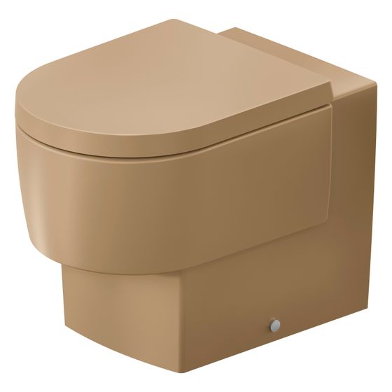 Duravit Balcoon Stand WC 540x370x360mm Clay Terra Matt DuraShield Back to wall 45/3l Verdrängung rimless waagerecht